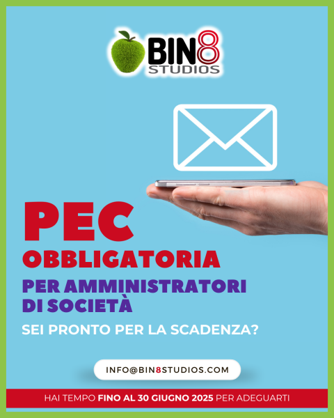 Dal 1° gennaio 2025 la PEC personale è obbligatoria per tutti gli amministratori
