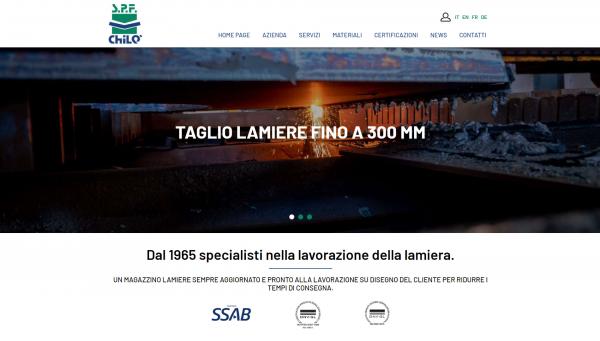 Home page pulita per la massima chiarezza nei contenuti