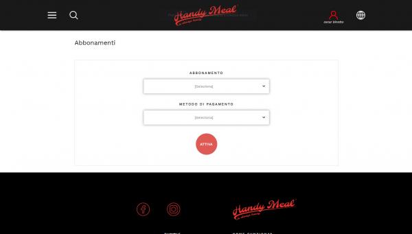 Acquisto e pagamento on line di un abbonamento